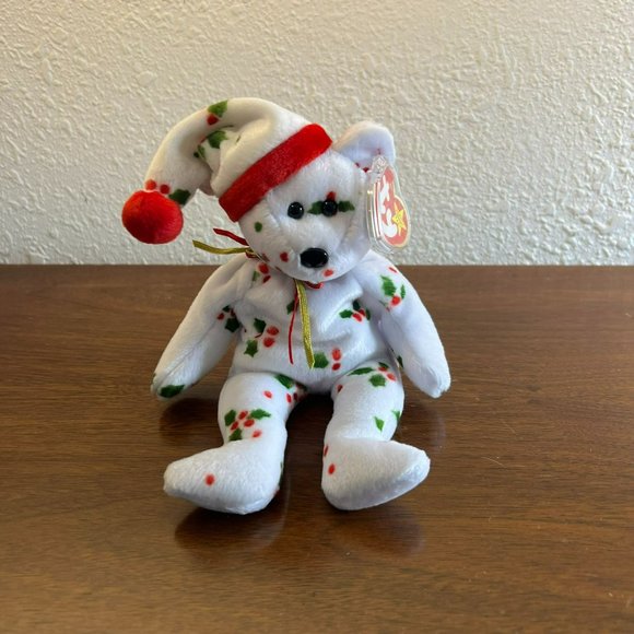 Ty Beanie Baby -  1998 Holiday Teddy the Bear - Style Number #04204 - Picture 2 of 10